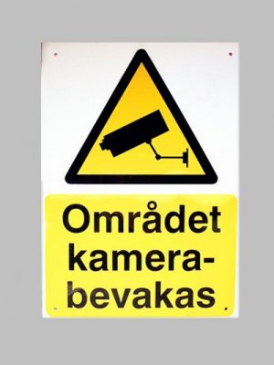 Skylt kameraövervakning (A5)